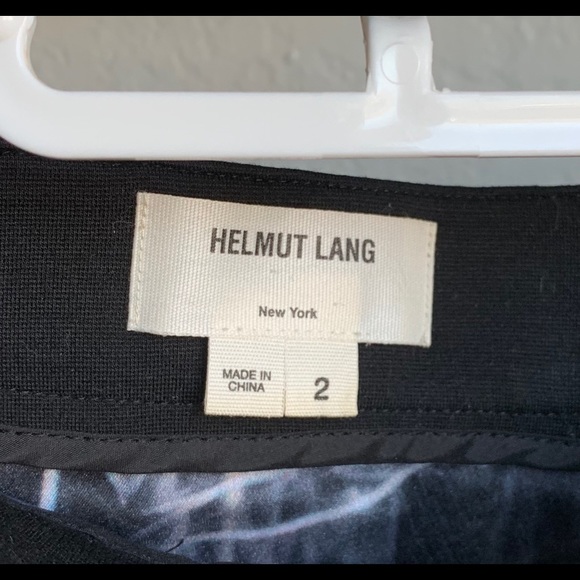 Helmut Lang Stretch Silk Cellophane Print Mini Wrap Skirt - Picture 4 of 8